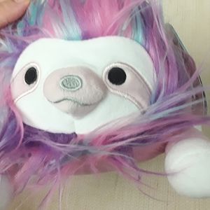 Squishmallows Tie Die Pink Purple Hair Sloth Hug Me New Tags